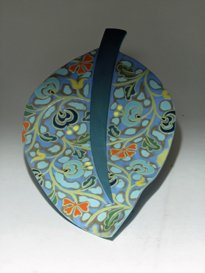 Large Turquoise Birch Leaf