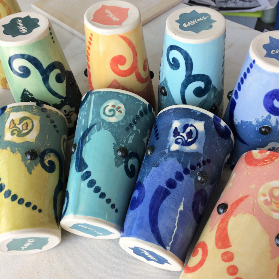 Mardi Gras Tumblers