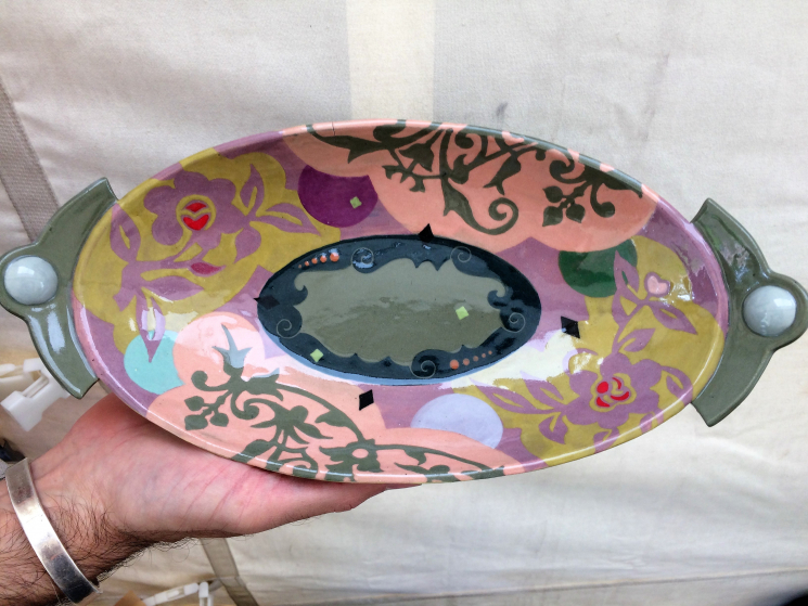 Large Oval Bowl in Rose