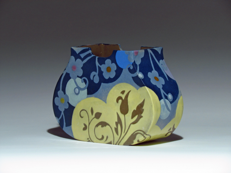 Blue Pouch Vase