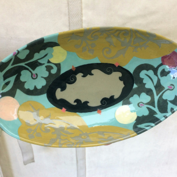 Large Oval Bowl in Avocado