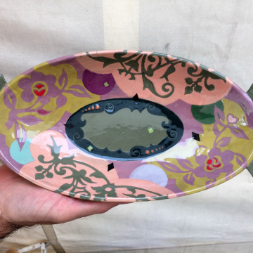 Large Oval Bowl in Rose